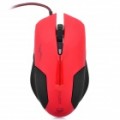 USB com fio Optical Gaming Mouse - vermelho + preto