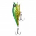 Realistas peixes estilo pesca isca com agudos ganchos - ouro verde