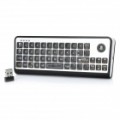 AK810 3-em-1 Mini Wireless Teclado + Mouse Trackball de Laser + Combo de controle remoto IR  com USB receptor