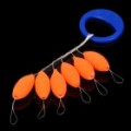 6-em-1 pesca Float Floater Bobber - laranja + azul