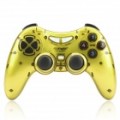 Dual Shock 2.4 GHz Wireless GamePad para jogos de PC Controlador - ouro (3x AAA)