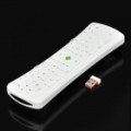 2.4 GHz Mini teclado Wireless portátil com função de mouse integrada - White (3 x AAA)