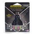 C-Media alimentado losango Virtual 7.1 Surround USB 2.0 placa de som com 2 * alto-falantes e 2 * microfones