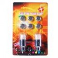 Movimento intermitente ativado RGB LED roda luzes para bicicletas e carros (2-Pack)