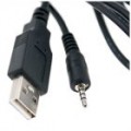 USB para carregamento de 2,5 mm e cabo de dados