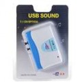 Premium USB 2.0 placa de som externa caixa com 7.1-alto-falante SPDIF saída óptica