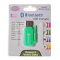 Mini Bluetooth 2.0 USB 2.0 Dongle adaptador (verde)