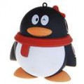 Bonito Penguin QQ estilo HUB USB 2.0 4-Portas (70 CM-cabo)