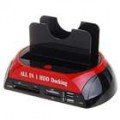 All-in-1 dual HDD Docking Station com One Touch Backup para 2.5 