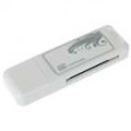 Mini USB 2.0 SDHC SD/MMC Leitor de Carto (branco)