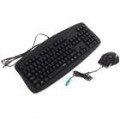 N3900 PS/2 qualidade teclado impermeável com PS/2 Mouse óptico
