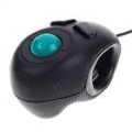 Portátil dedo Hand Held D 4 USB 2.0 Mini Trackball Mouse (190 CM-cabo)