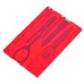 9-em-1 Palm tamanho Manicure Tools para viajantes (vermelho)