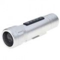 MMT 3W recarregável 3-modo LED lanterna com MP3 Player - prata (2 GB)
