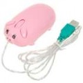 Bonito estilo porquinho USB mouse óptico - Pink