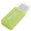 USB 2.0 leitor de cartão Micro SD/TF (verde)