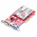 ATI Radeon 9550 256 M DDR 128 bit placa de vídeo AGP com DVI + VGA + S-Video
