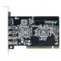 ATRAVÉS de 5 portas USB 2.0 e SATA expansão PCI Card