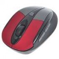 2.4 Mouse óptico do 1600DPI Wireless GHz com receptor USB - preto + vermelho (2 * AAA)
