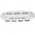 Alta velocidade 7-Port USB 2.0 Hub - branco