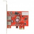 2 Portas USB 3.0 PCI-E placa de controlador (super-velocidade 5Gbps)