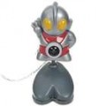 Bonito Cartoon Ultraman figura PC USB 2.0 Webcam 1/4 CMOS 5MP - cinza + vermelho (110 CM-cabo)