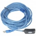 USB a macho a fêmea cabo de extensão com Booster (9 M de comprimento)