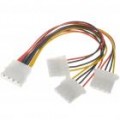 MOLEX 4 pinosos 1-3 Splitter Power Cable (20 CM-comprimento)