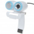 1.3MP Compact PC USB Webcam com microfone embutido - branca