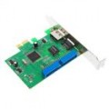 PCI-E para eSATA + SATA + IDE Combo Card com cabo SATA + CD de Software