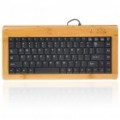 88-Chave Compact Slim com fio bambu USB placa de teclado (150 CM-cabo)