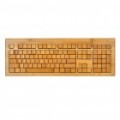 108-Chave Compact Slim Wireless USB bambu todos do teclado com o receptor USB (2 x AAA)