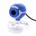 300 K Pixel CMOS PC USB 2.0 Webcam com Clip - Blue (110 CM-cabo)