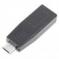 Mini USB fêmea Micro USB adaptador de carregamento masculino