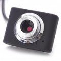 300 K Pixel CMOS PC USB 2.0 Webcam com Clip para Notebook - preta (60 CM-cabo)