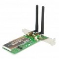 802.11 b/g 300Mbps PCI-Express Wireless adaptador com antena Dual