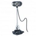 USB 2.0 300K Pixel Eason Webcam c / microfone e visão nocturna de 3 LED para PC/Laptop