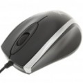 USB com fio 800 DPI mouse óptico - preto + prata (140 CM-cabo)