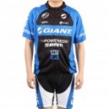 2011 Gigante preto bicicleta ciclismo Jersey + calções jardineiras definido (tamanho-XXL/175-185 cm)