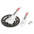 SRSUNTOUR XCT V3 Aluminum Alloy Truvativ Crankset para 24 velocidade Mountain Road Bike bicicleta - branco