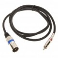 Canhão macho para cabo adaptador RCA áudio macho (1.4M-comprimento)