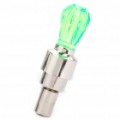 Multi-colored decorativo bicicleta/carro roda pneu Valve Caps Light - verde (3 x AG10)