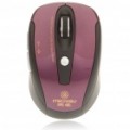 2.4 GHz 1800DPI Wireless Optical Mouse com receptor USB - roxo + preto (2 x AAA)