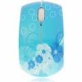 1600DPI USB com fio Mouse óptico - azul (145 CM-comprimento)