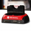 All-in-1 dual HDD Docking Station com One Touch Backup para 2.5 