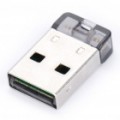 Ultra-Mini Bluetooth v 2.0 + EDR USB Dongle - transparente preto + prata