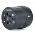Universal AC Power adaptador/carregador de viagem - Black (Reino Unido/UE/Estados Unidos Plug)