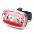 7-Modo 5-LED segurança bicicleta Tail Light com montagem - Red & Blue Light (2 x AAA)