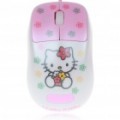 Bonito Mini Hello Kitty estilo USB com fio 800 DPI mouse óptico (1.23M-cabo)