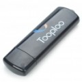 TOOPLOO 300Mbps 802.11 b/g 2.4 GHz USB 2.0 adaptador de rede Wi-Fi/WLAN Wireless - preto